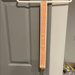 Orange and White Patterned Strap